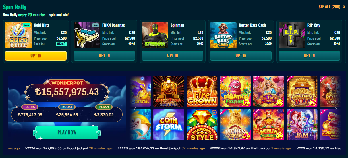 Mostbet kazino oyunları
